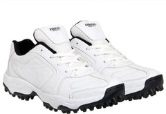 Zigaro Radiant Cricket Shoes For Men (White, Black)