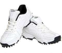 Zigaro Radiant Cricket Shoes For Men (White, Black)