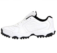Zigaro Radiant Cricket Shoes For Men (White, Black)