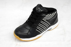 Zigaro Badminton Shoes For Men (Black, Silver)