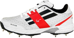 Zigaro Duster Full Spikes Cricket Shoes  For Men (White)