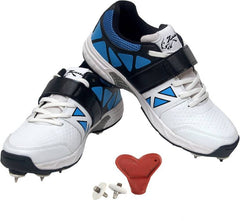 Zigaro Succor Blue Full Spikes Cricket Shoes For Men