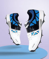 Zigaro Succor Blue Full Spikes Cricket Shoes For Men