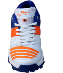 Zigaro ZGF Orange Rubber Studd Cricket Shoes For Men (Multicolor)
