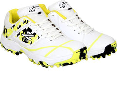 Zigaro Cricket Shoes For Men (White)