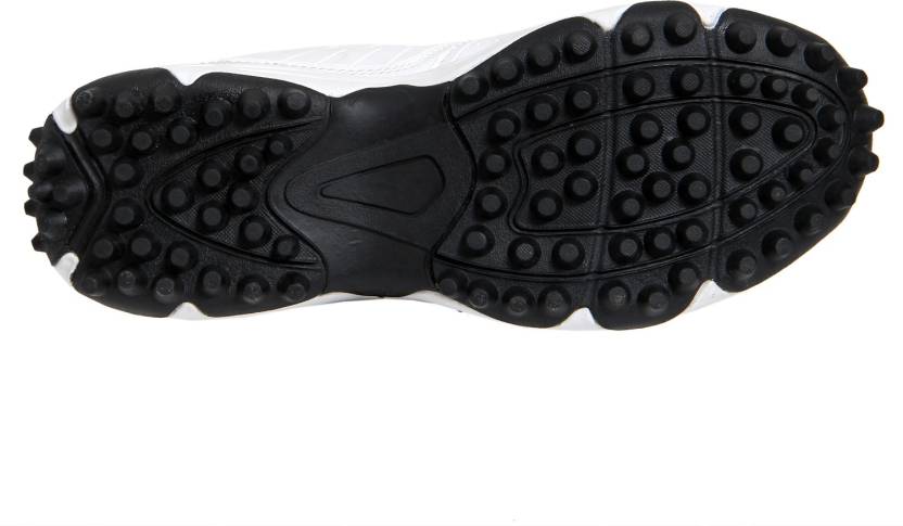 Zigaro Radiant Cricket Shoes For Men (White, Black)