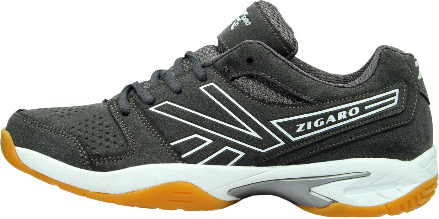 Zigaro Z16 Grey Badminton Shoes For Men