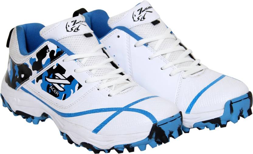 Zigaro Cricket Shoes For Men (White)
