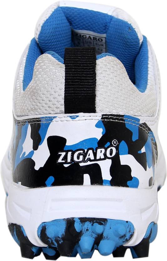 Zigaro Cricket Shoes For Men (White)