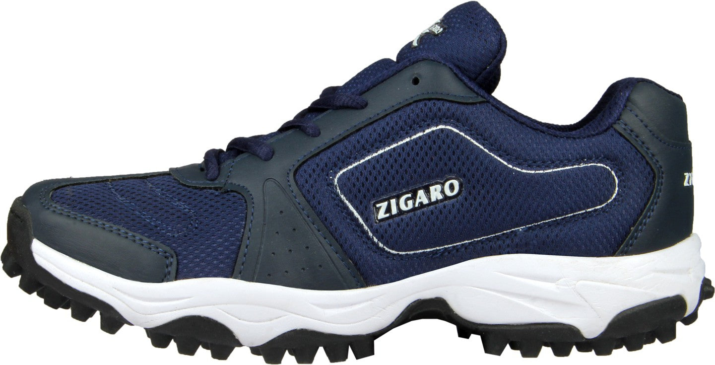 Zigaro Radiant Navy Blue Rubber Running Shoes For Men (Navy)
