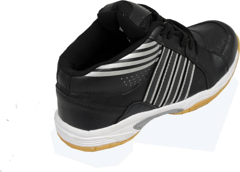 Zigaro Badminton Shoes For Men (Black, Silver)