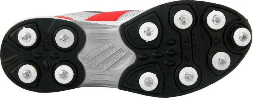Zigaro Duster Full Spikes Cricket Shoes  For Men (White)