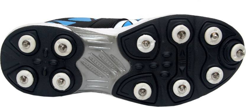 Zigaro Succor Blue Full Spikes Cricket Shoes For Men