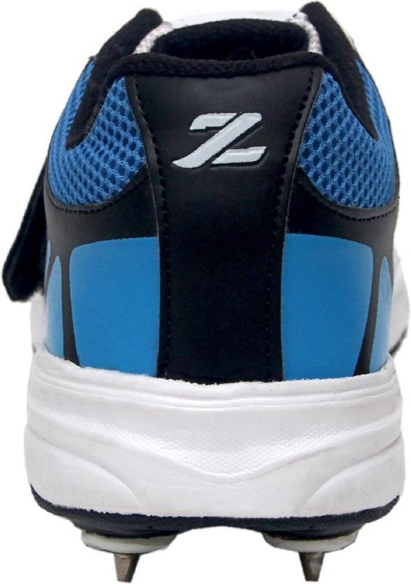 Zigaro Succor Blue Full Spikes Cricket Shoes For Men