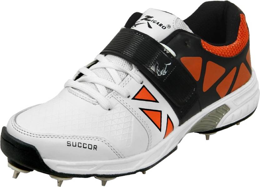 Zigaro Succor Blue Full Spikes Cricket Shoes For Men