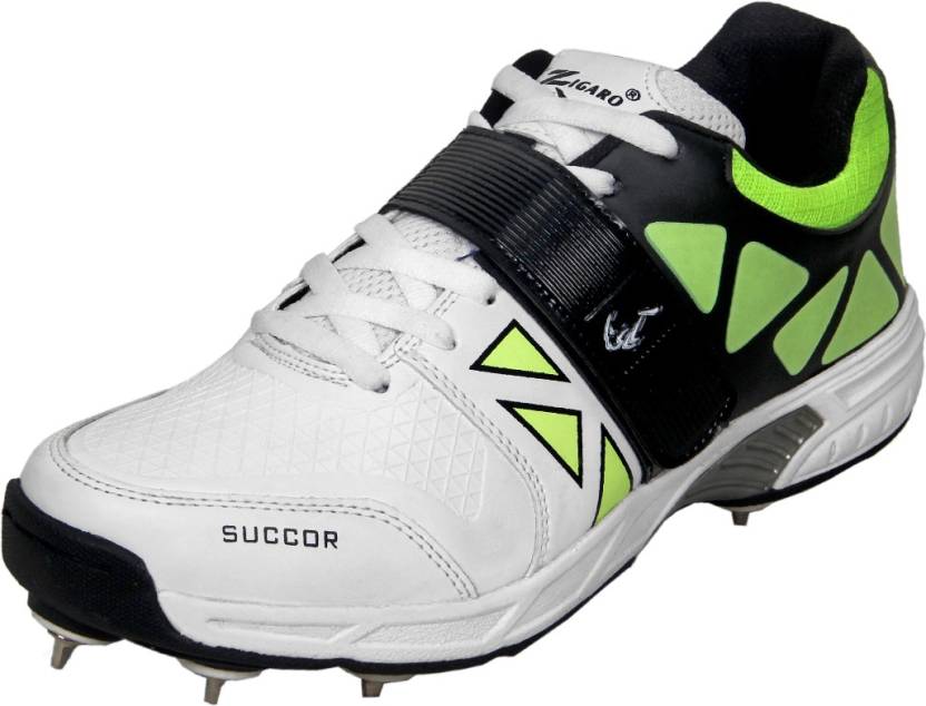 Zigaro Succor Blue Full Spikes Cricket Shoes For Men
